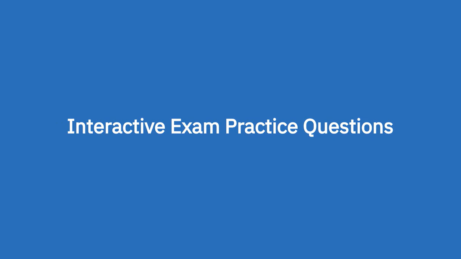Exam Practice Questions | The Institutes