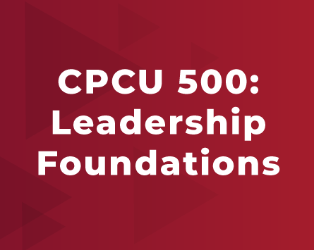 CPCU 500 Leadership Foundations