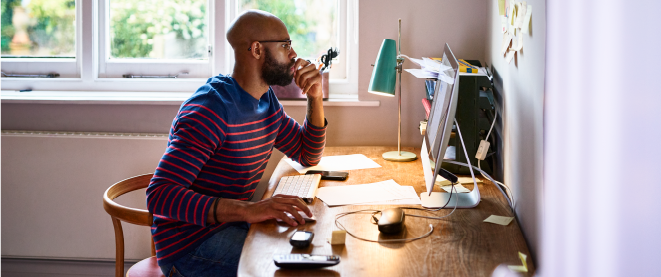 Man at computer