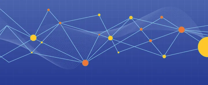 Abstract graphic of connected nodes and lines