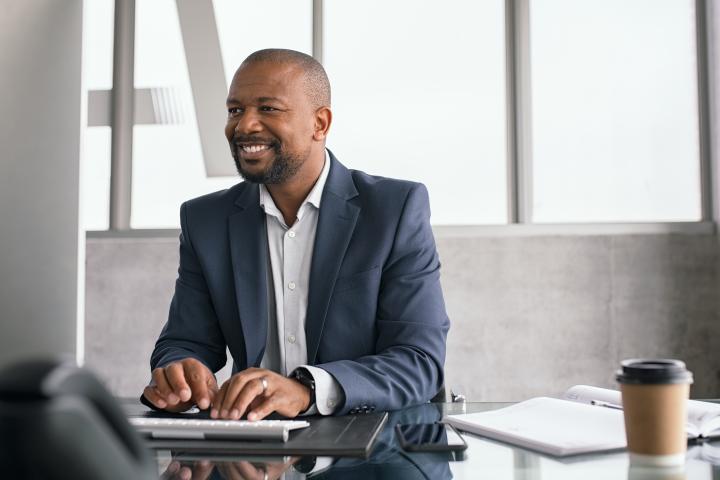 Man at computer
