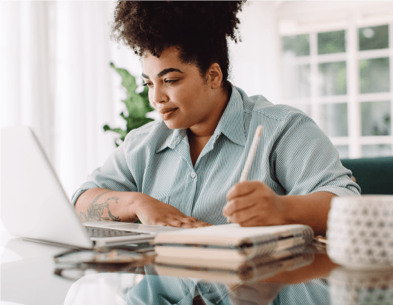 Woman at Computer