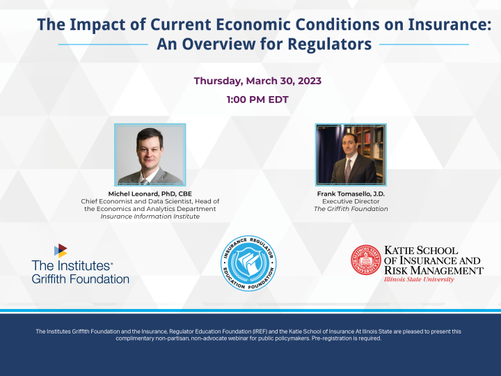 Griffith Webinar Series Katie IREF promo image.