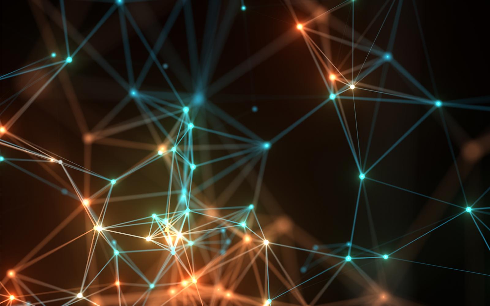 abstract dots connecting